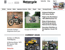 Tablet Screenshot of motorcycleclassics.com